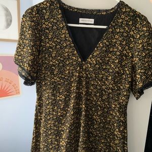 Urban Outfitters Black & Yellow Dress